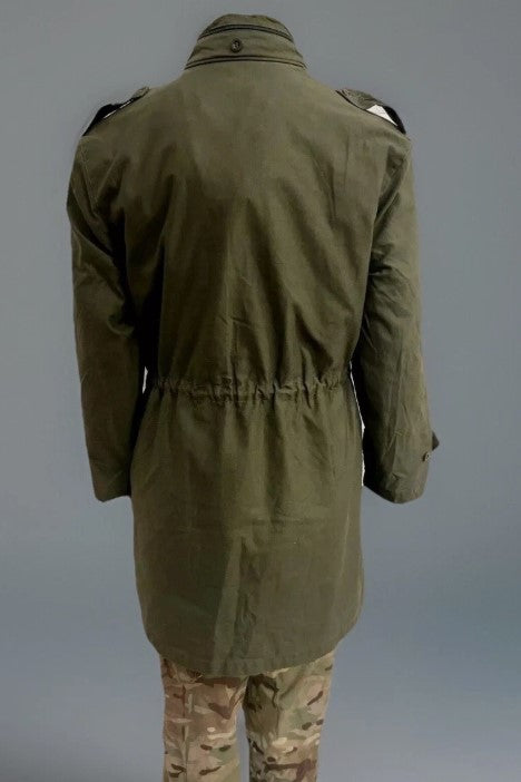 Genuine Vintage Belgian Military Surplus Parka Olive Green Coat
