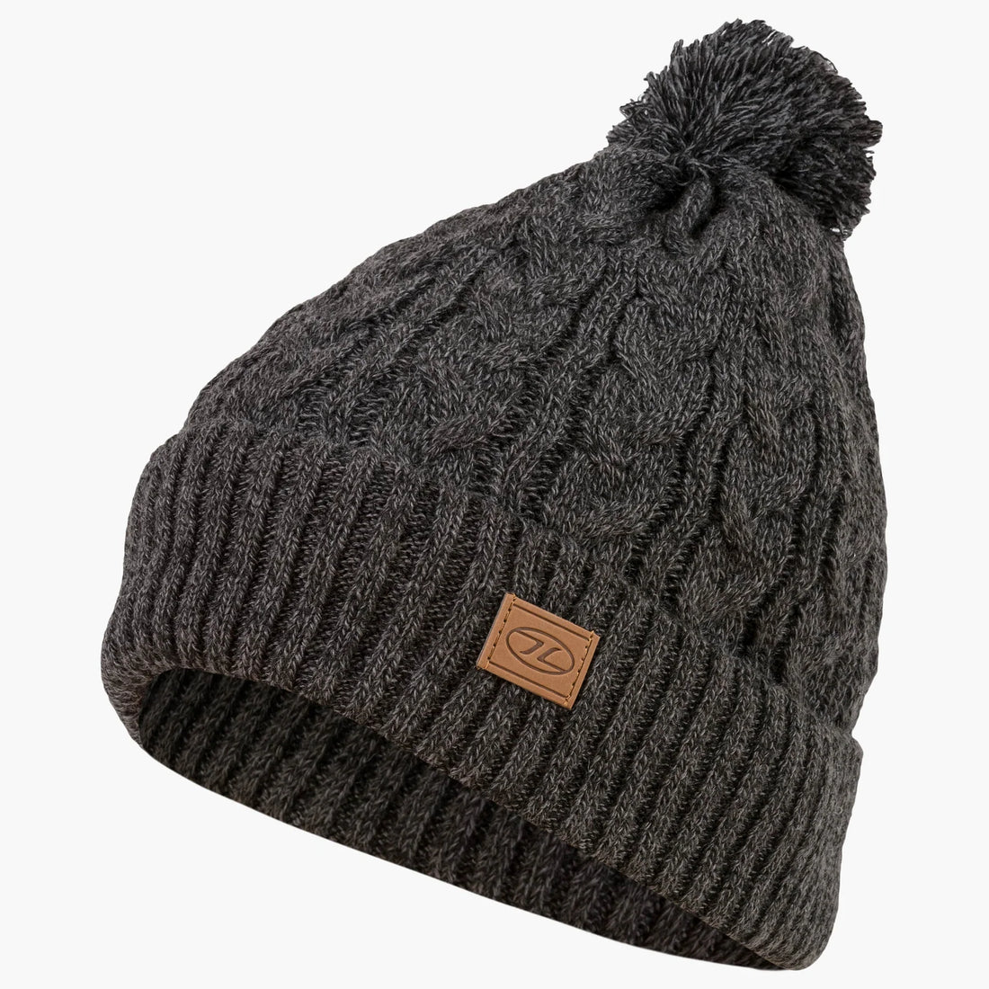Highlander Beira Lined Bobble Hat Charcoal Grey