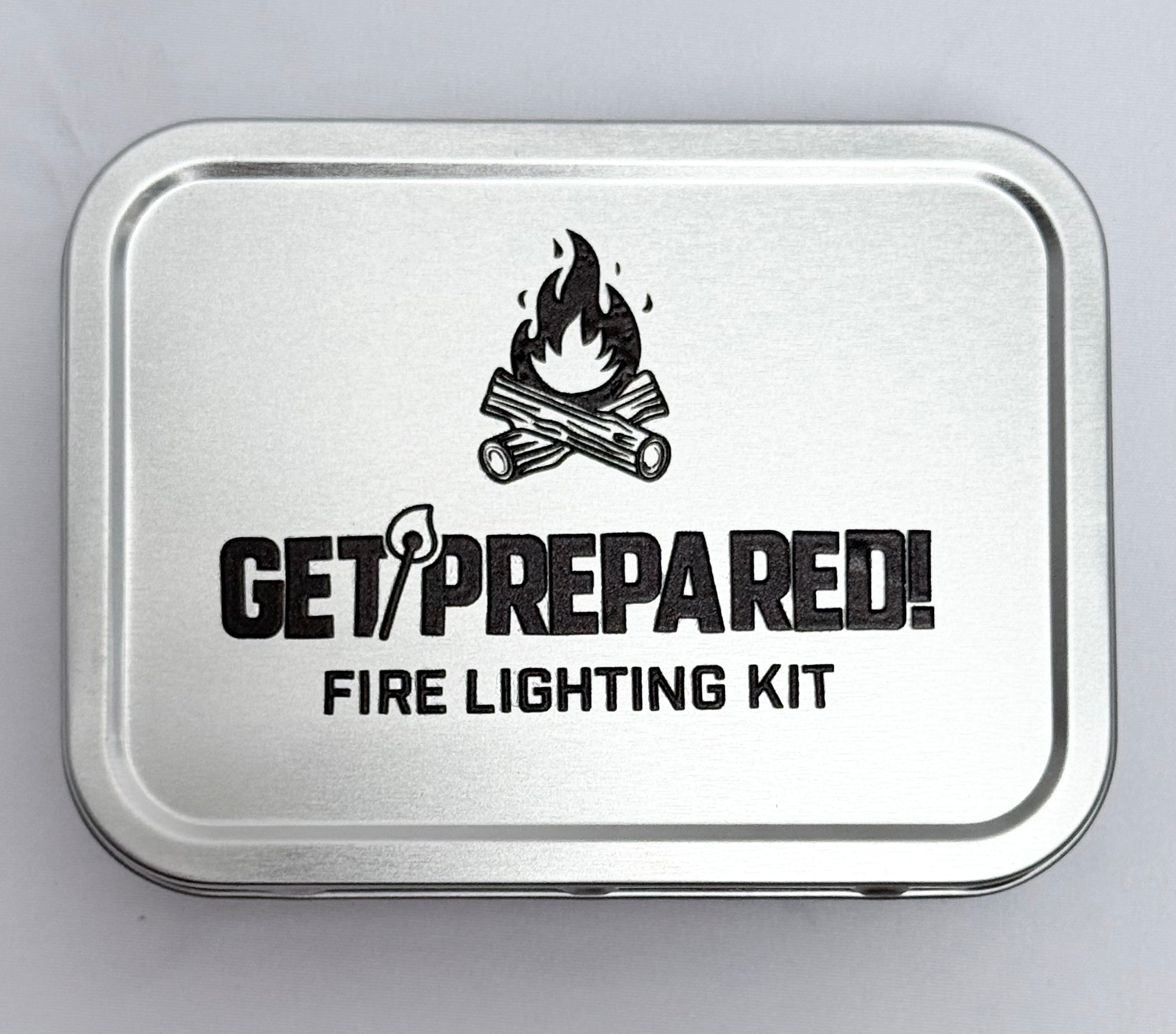 Get Prepared! Wild Camping Fire making survival Tin