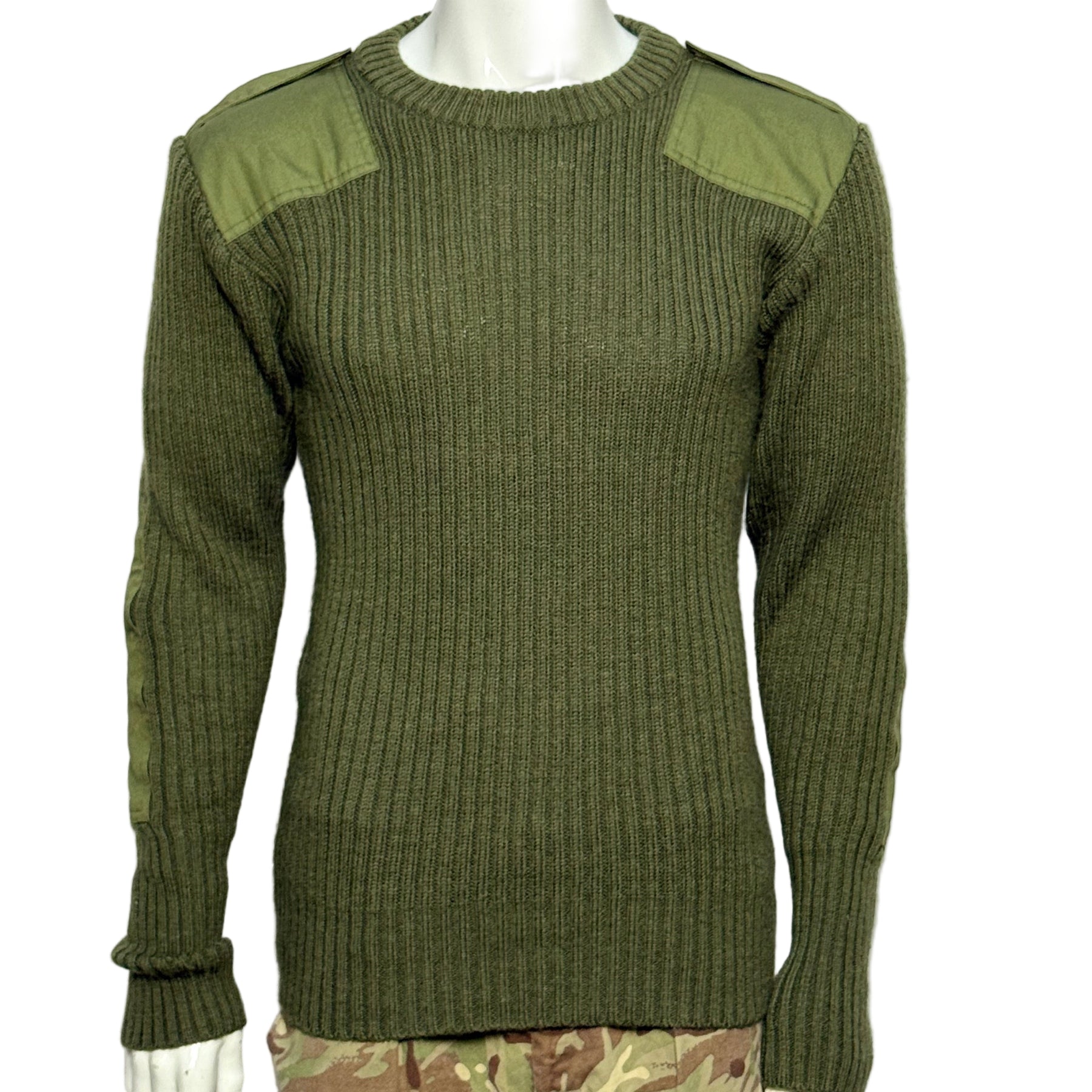 Olive Green Army Pullover Jumper – Genuine British Military Surplus Unisex Jumper