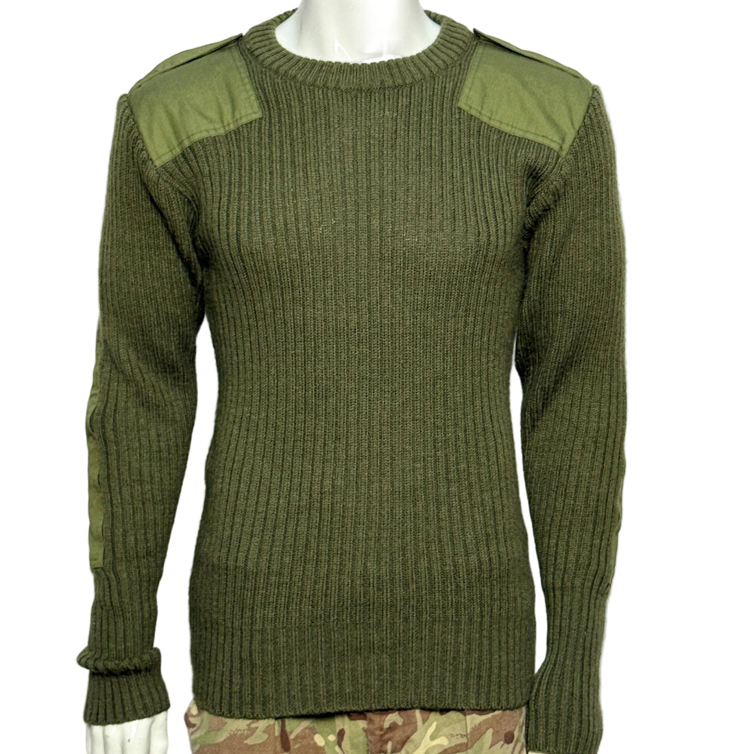 Olive Green Army Pullover Jumper – Genuine British Military Surplus Unisex Jumper