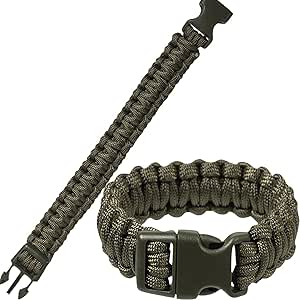 22MM PARACORD BRACELET WITH PLASTIC CLOSURE