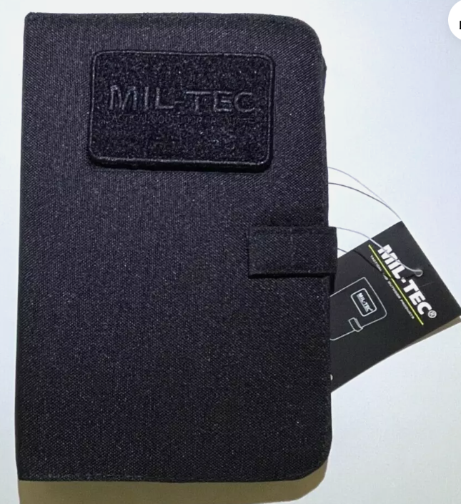 MIL-TEC BLACK TACTICAL NOTEBOOK