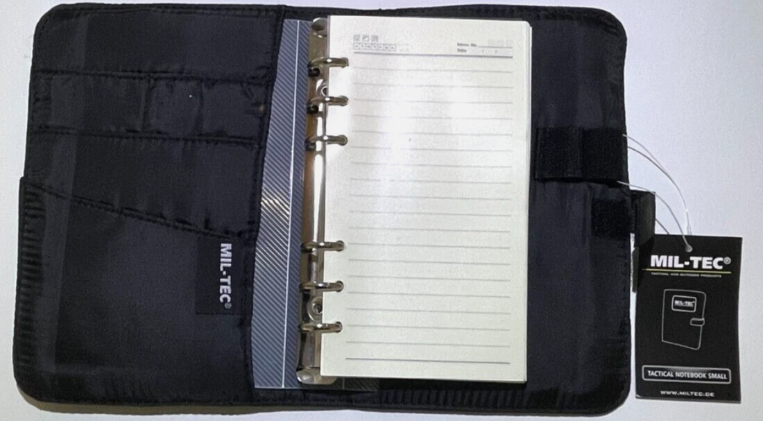MIL-TEC BLACK TACTICAL NOTEBOOK