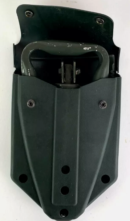 Genuine NATO British Army Trifold Shovel Entrenching Tool & Free Rubber Case