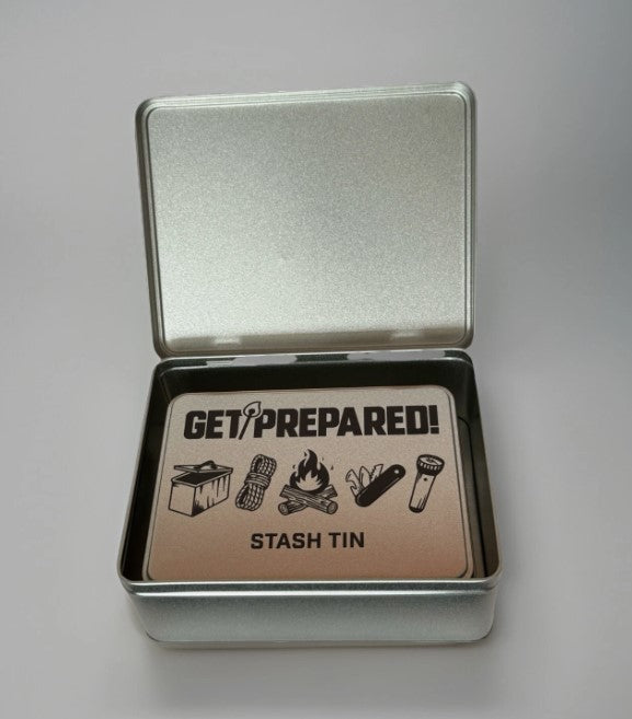 Survival Stash Tin Set Of 2 – Compact Emergency Kit Container for Storage