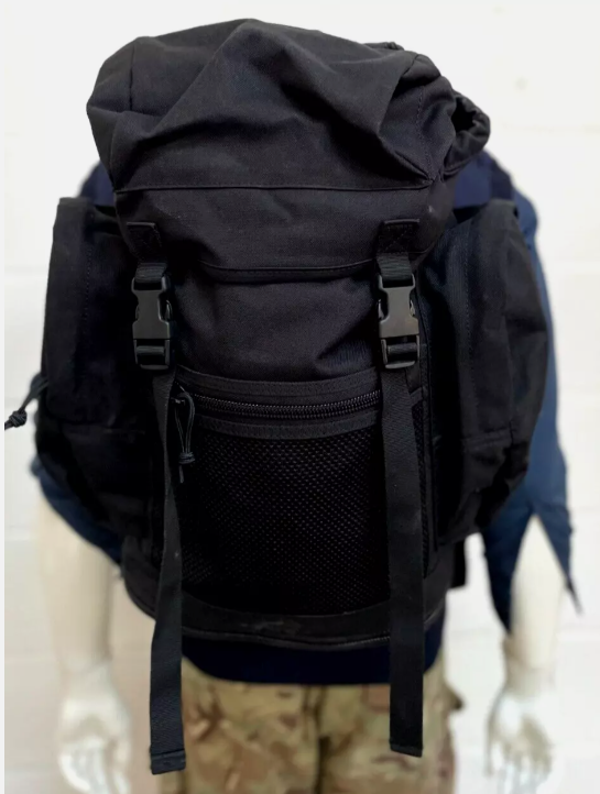 British Army 30 litre Black Field Daysack Rucksack Backpack